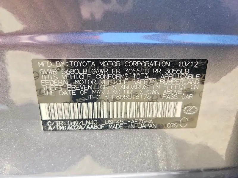 2013 LEXUS LS 460  