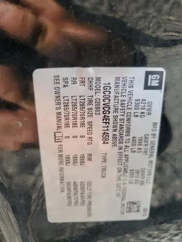 2014 CHEVROLET SILVERADO C2500 HEAVY DUTY  