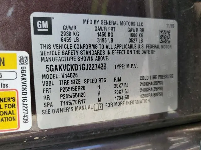 2016 BUICK ENCLAVE