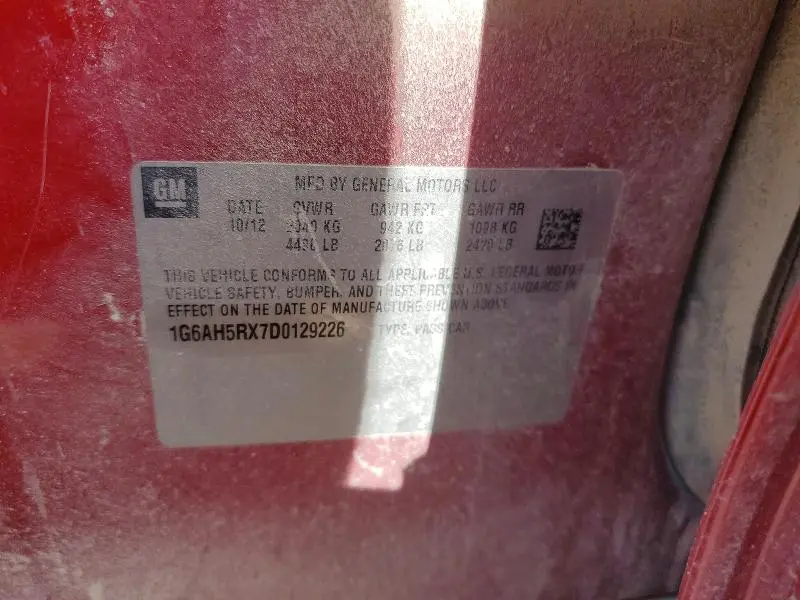 2013 CADILLAC ATS LUXURY  