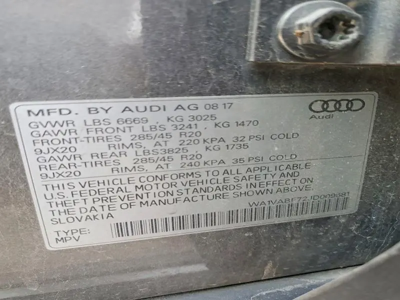 2018 AUDI Q7 PRESTIGE  
