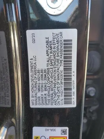 2023 HONDA ACCORD EX  