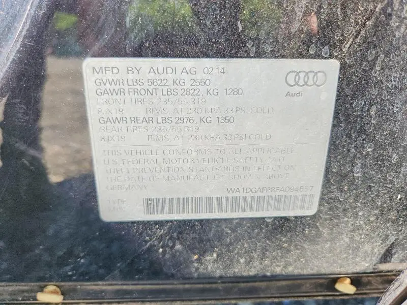 2014 AUDI Q5 PREMIUM PLUS  