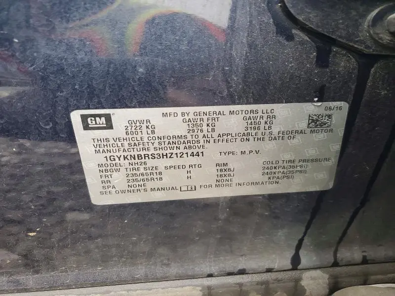 2017 CADILLAC XT5 LUXURY  