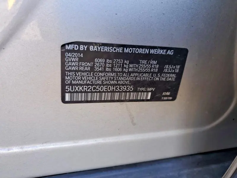 2014 BMW X5 SDRIVE35I  