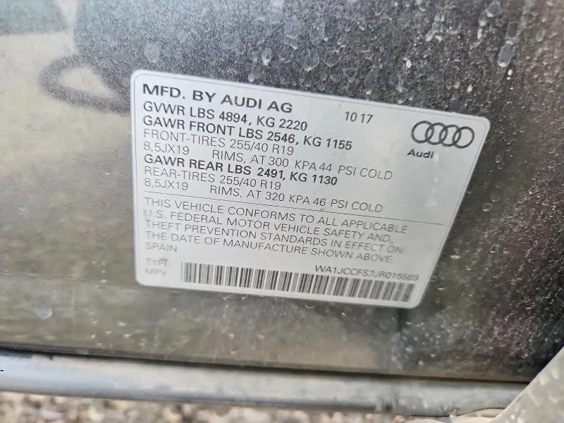 2018 AUDI Q3 PREMIUM PLUS  