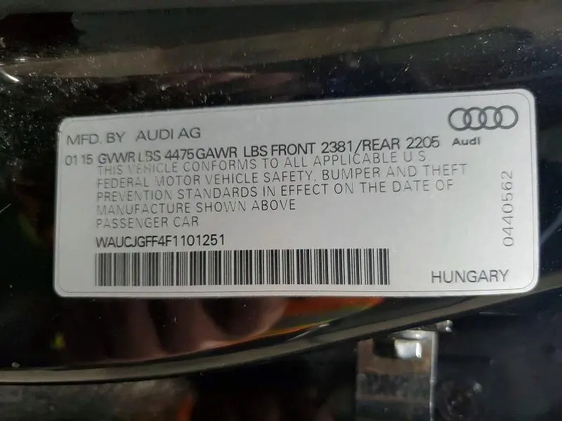 2015 AUDI A3 PREMIUM PLUS  
