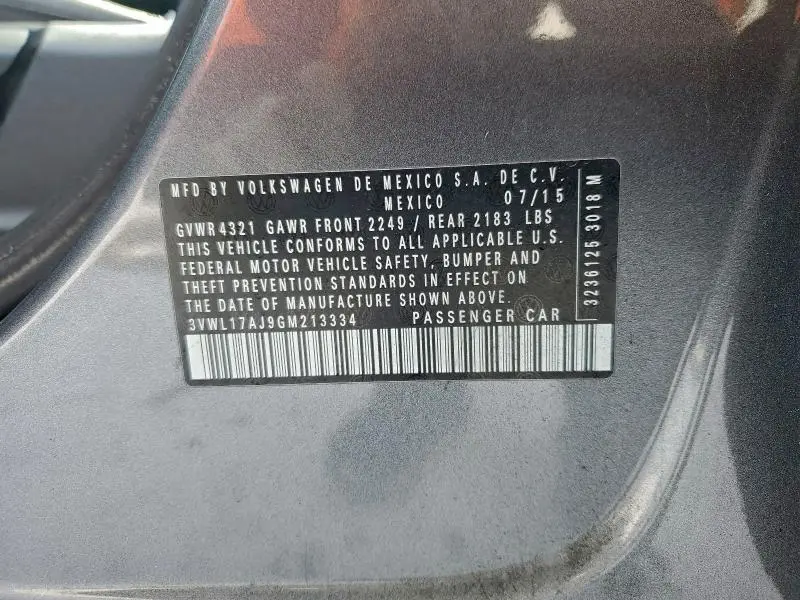 2016 VOLKSWAGEN JETTA SEL  