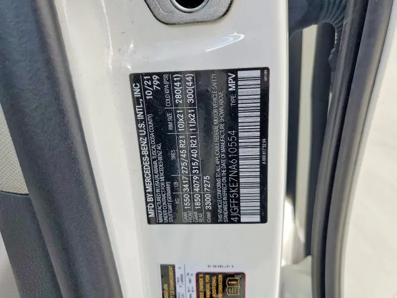 2022 MERCEDES-BENZ GLS 450 4MATIC  