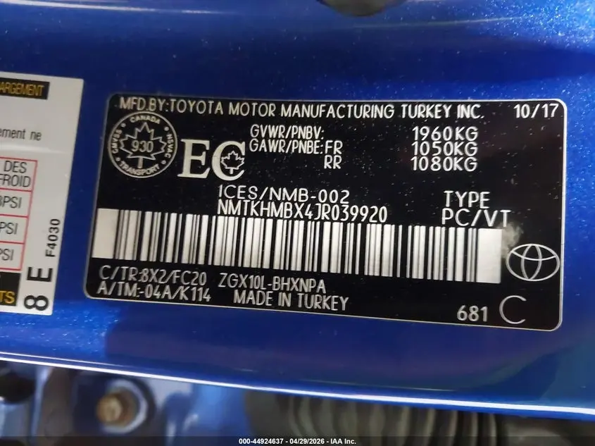 2018 TOYOTA C-HR XLE