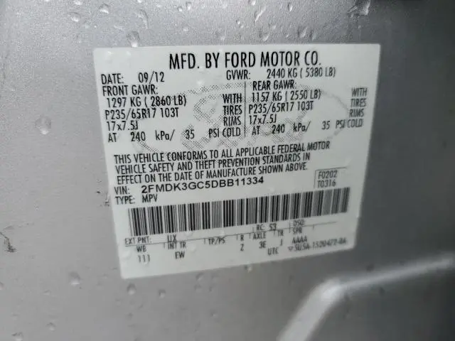 2013 FORD EDGE SE  