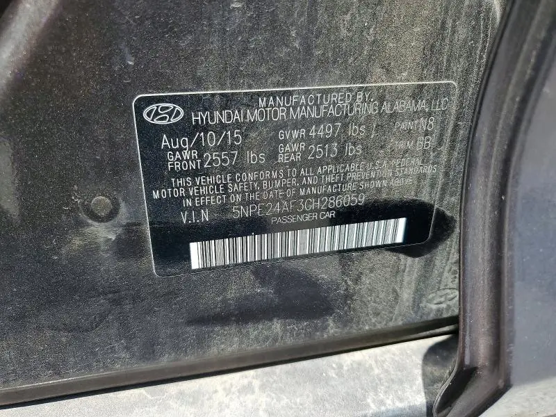 2016 HYUNDAI SONATA   