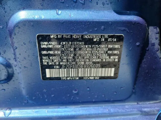 2014 SUBARU XV CROSSTREK 2.0 PREMIUM  