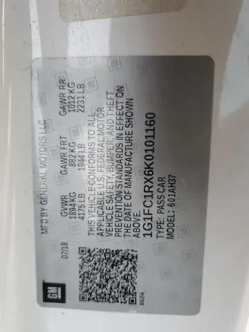 2019 CHEVROLET CAMARO LT  