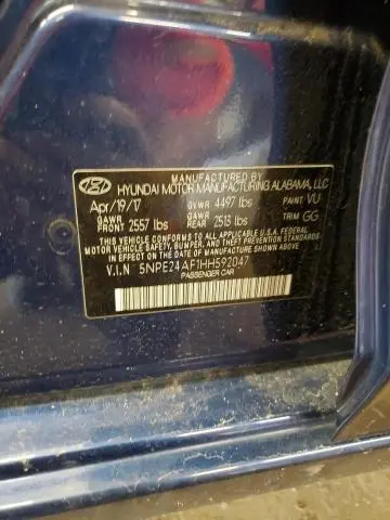 2017 HYUNDAI SONATA SE