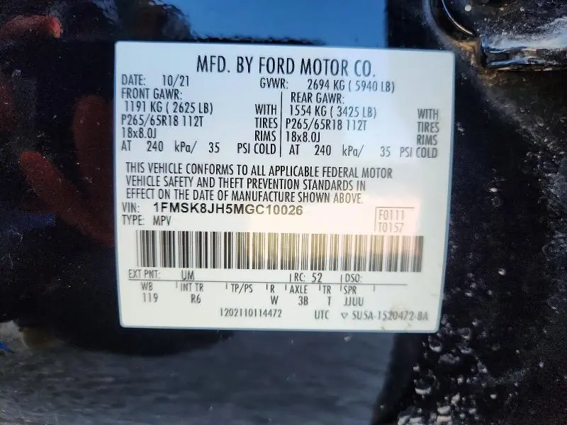2021 FORD EXPLORER TIMBERLINE  