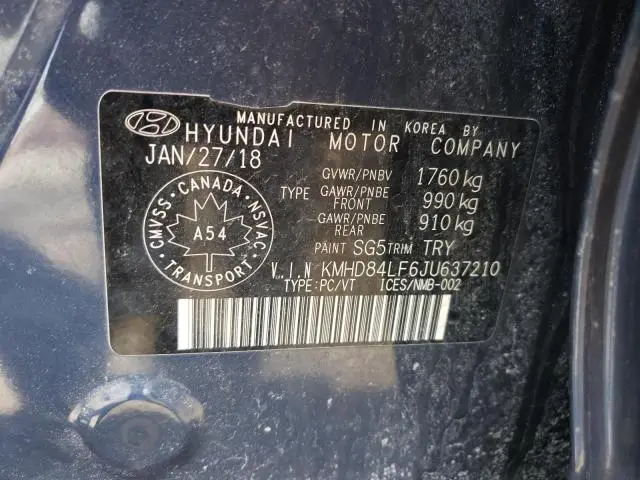2018 HYUNDAI ELANTRA SEL  