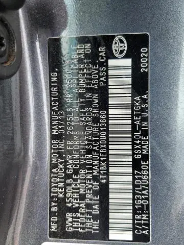 2013 TOYOTA AVALON BASE  