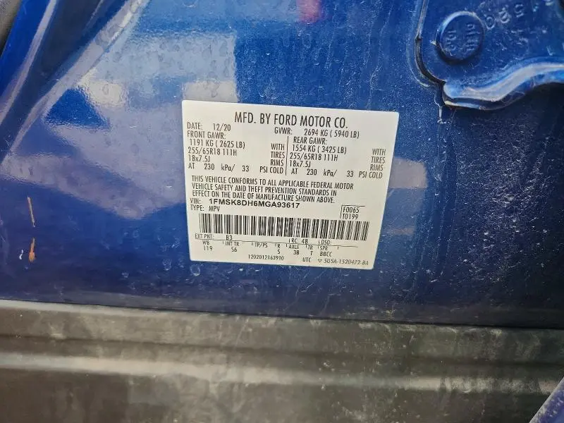 2021 FORD EXPLORER XLT  