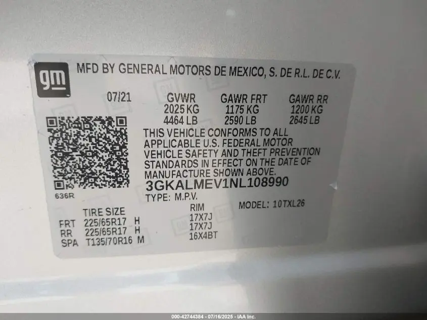 2022 GMC TERRAIN FWD SLE