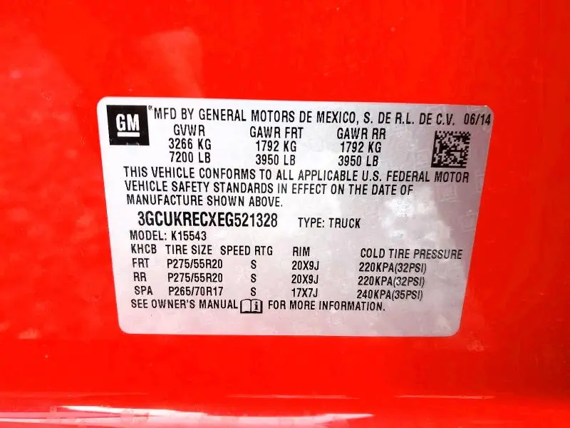 2014 CHEVROLET SILVERADO K1500 LT  