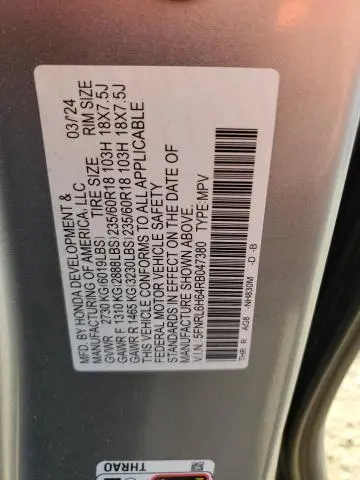 2024 HONDA ODYSSEY EXL  