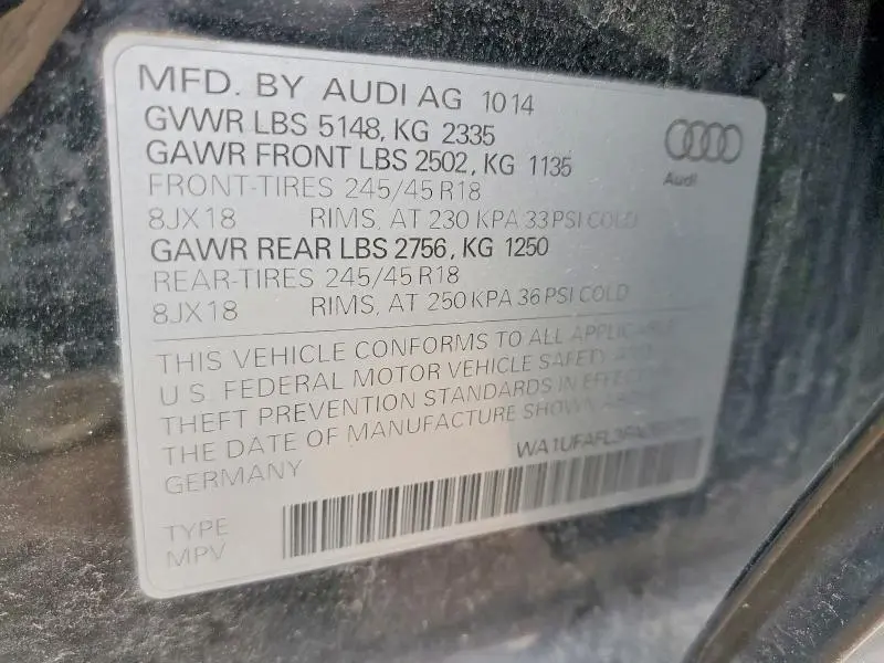 2015 AUDI A4 ALLROAD PREMIUM PLUS  
