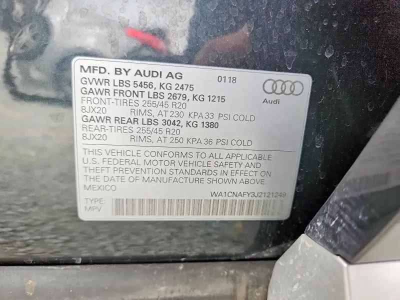 2018 AUDI Q5 PRESTIGE  