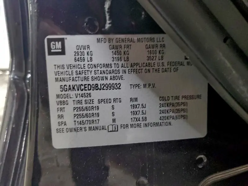 2011 BUICK ENCLAVE CXL  