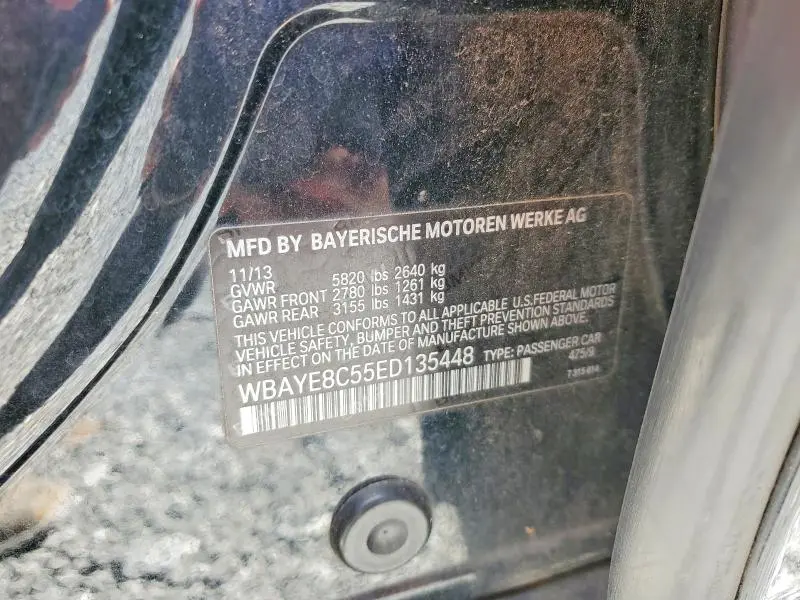 2014 BMW 750 LI  