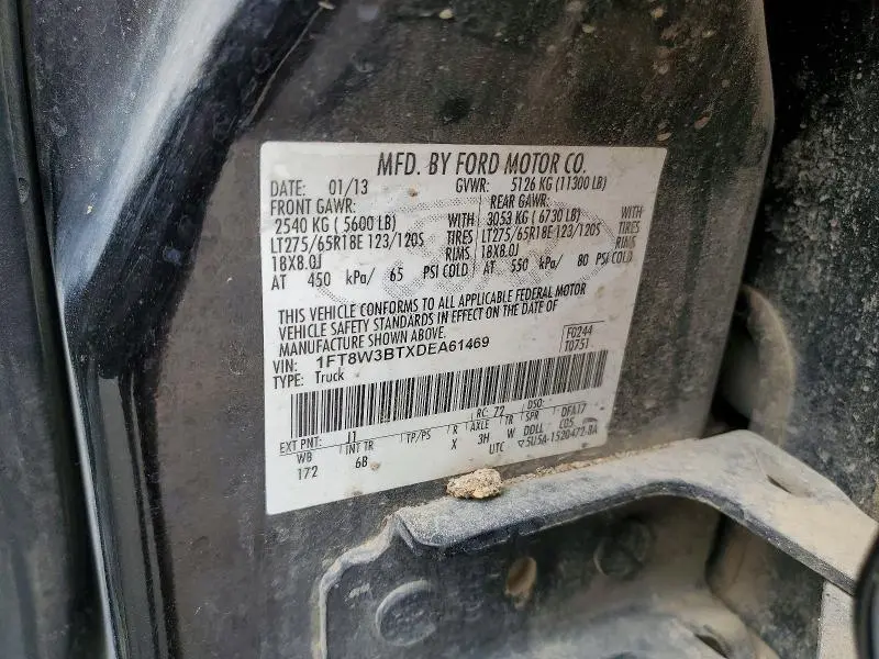 2013 FORD F350 SUPER DUTY  