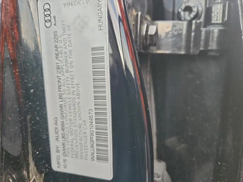 2016 AUDI A3 PREMIUM PLUS S-LINE  