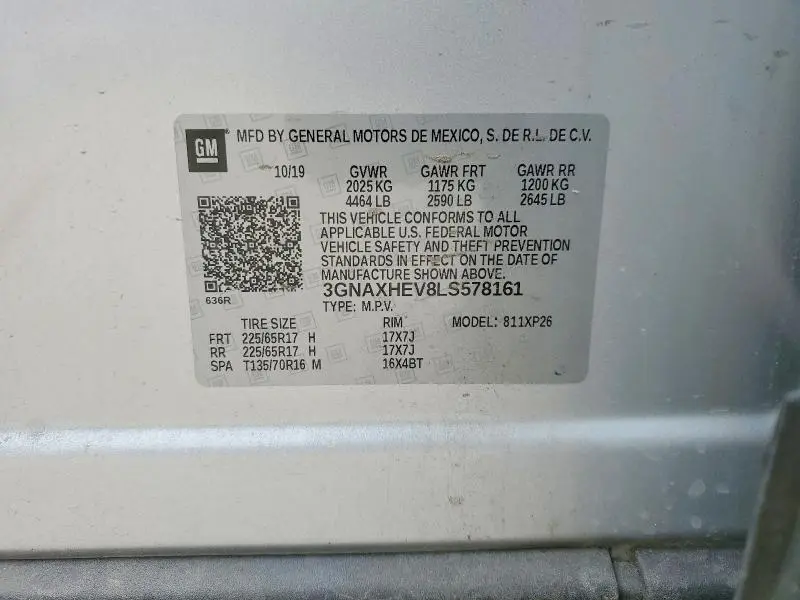 2020 CHEVROLET EQUINOX LS  