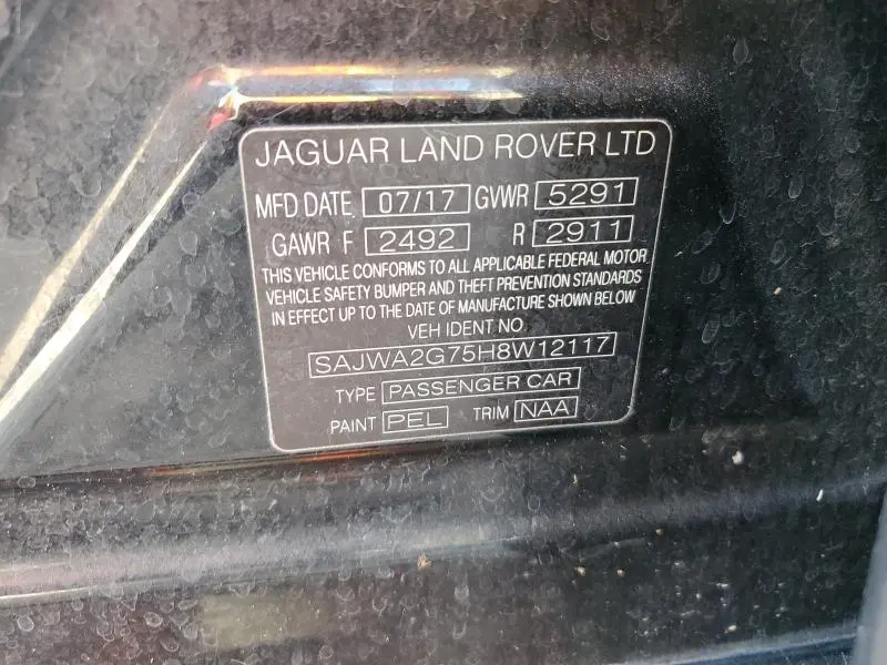 2017 JAGUAR XJL PORTFOLIO  