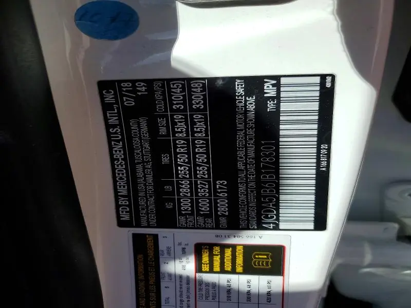 2018 MERCEDES-BENZ GLE 350  