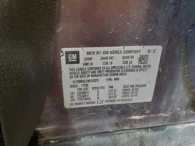 2022 CHEVROLET TRAILBLAZER LT  