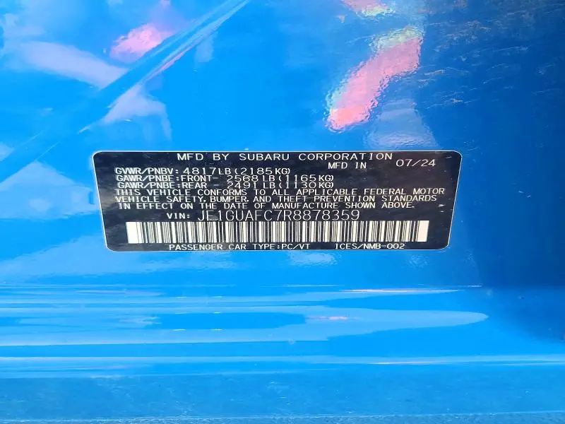 2024 SUBARU IMPREZA SPORT  