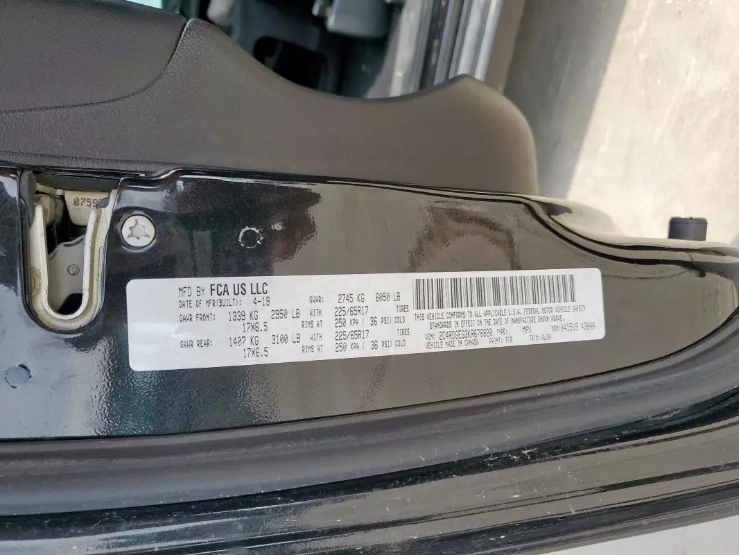 2019 DODGE GRAND CARAVAN GT