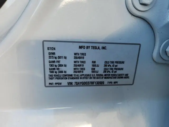 2024 TESLA MODEL Y   