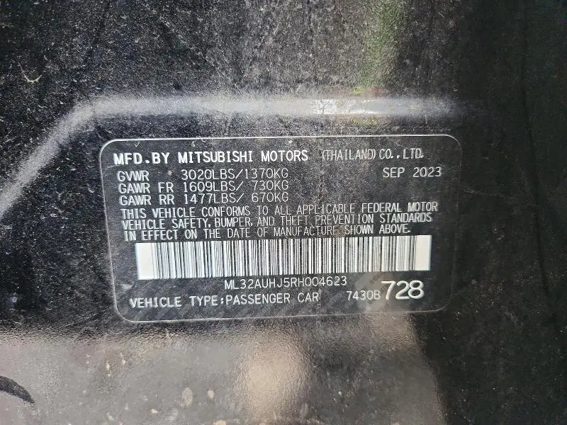 2024 MITSUBISHI MIRAGE ES  