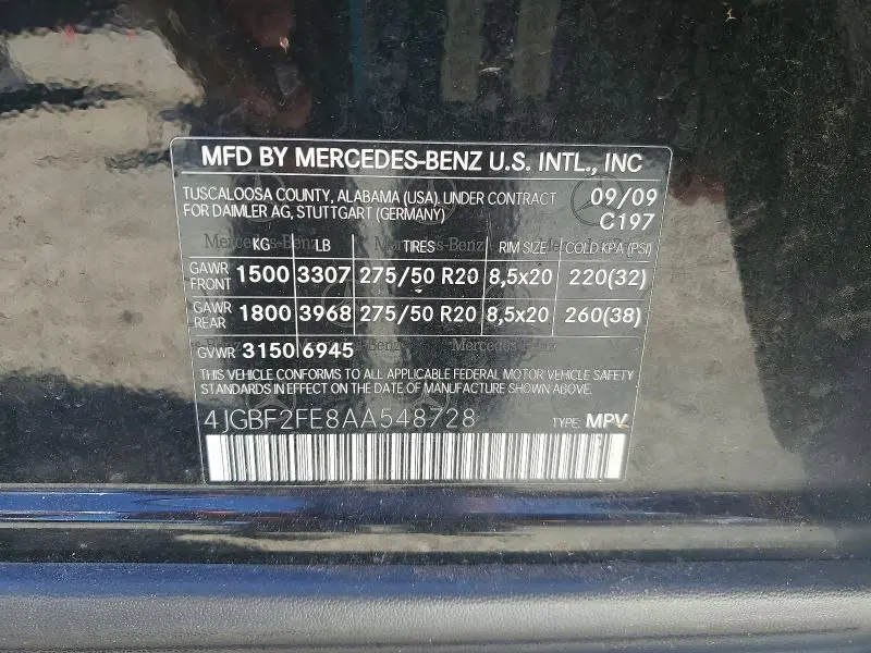2010 MERCEDES-BENZ GL 350 BLUETEC  