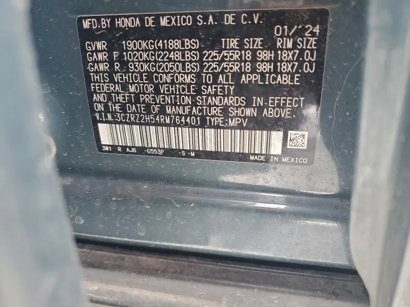 2024 HONDA HR-V SPORT  