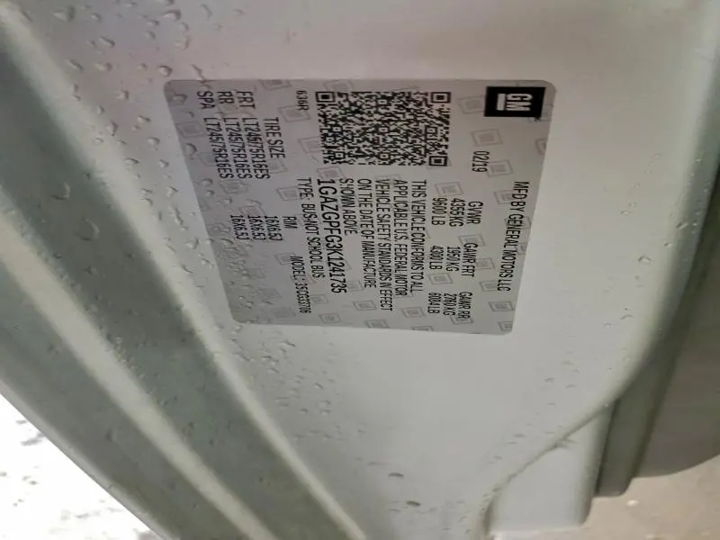 2019 CHEVROLET EXPRESS G3500 LT  