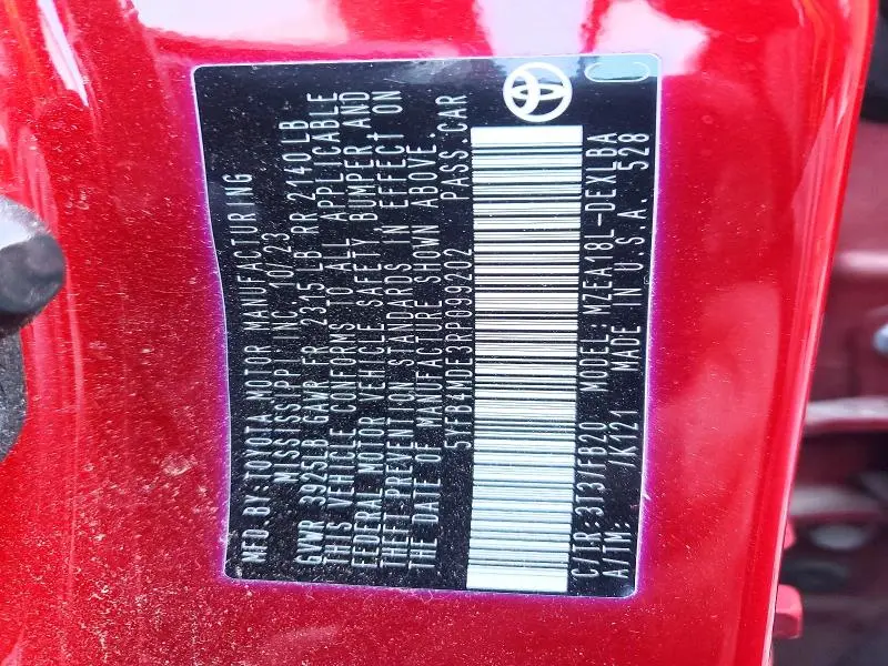 2024 TOYOTA COROLLA LE  