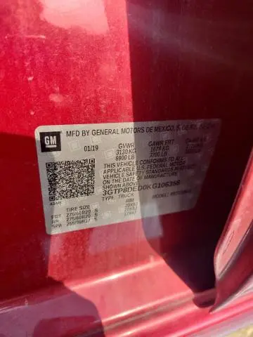 2019 GMC SIERRA C1500 SLT  