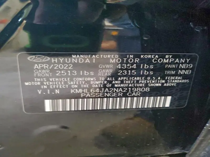 2022 HYUNDAI SONATA SEL  