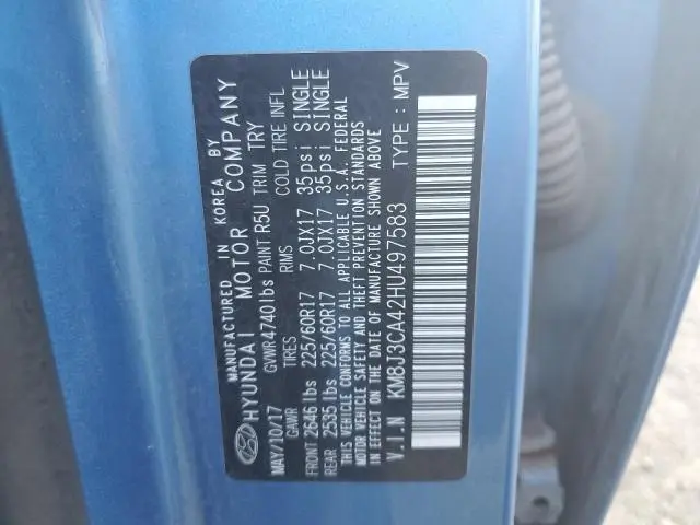 2017 HYUNDAI TUCSON LIMITED  