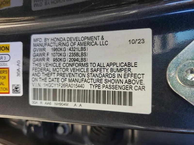 2024 HONDA ACCORD LX  