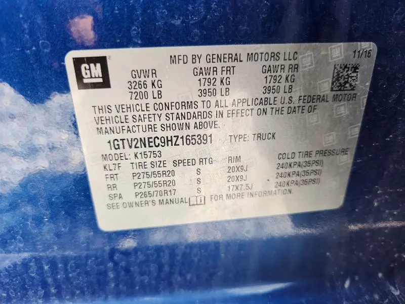2017 GMC SIERRA K1500 SLT  
