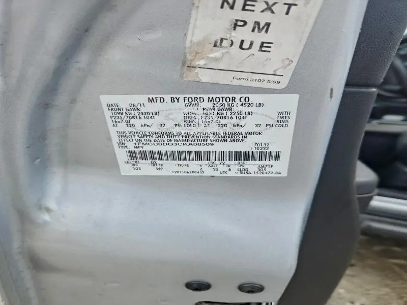 2012 FORD ESCAPE XLT  